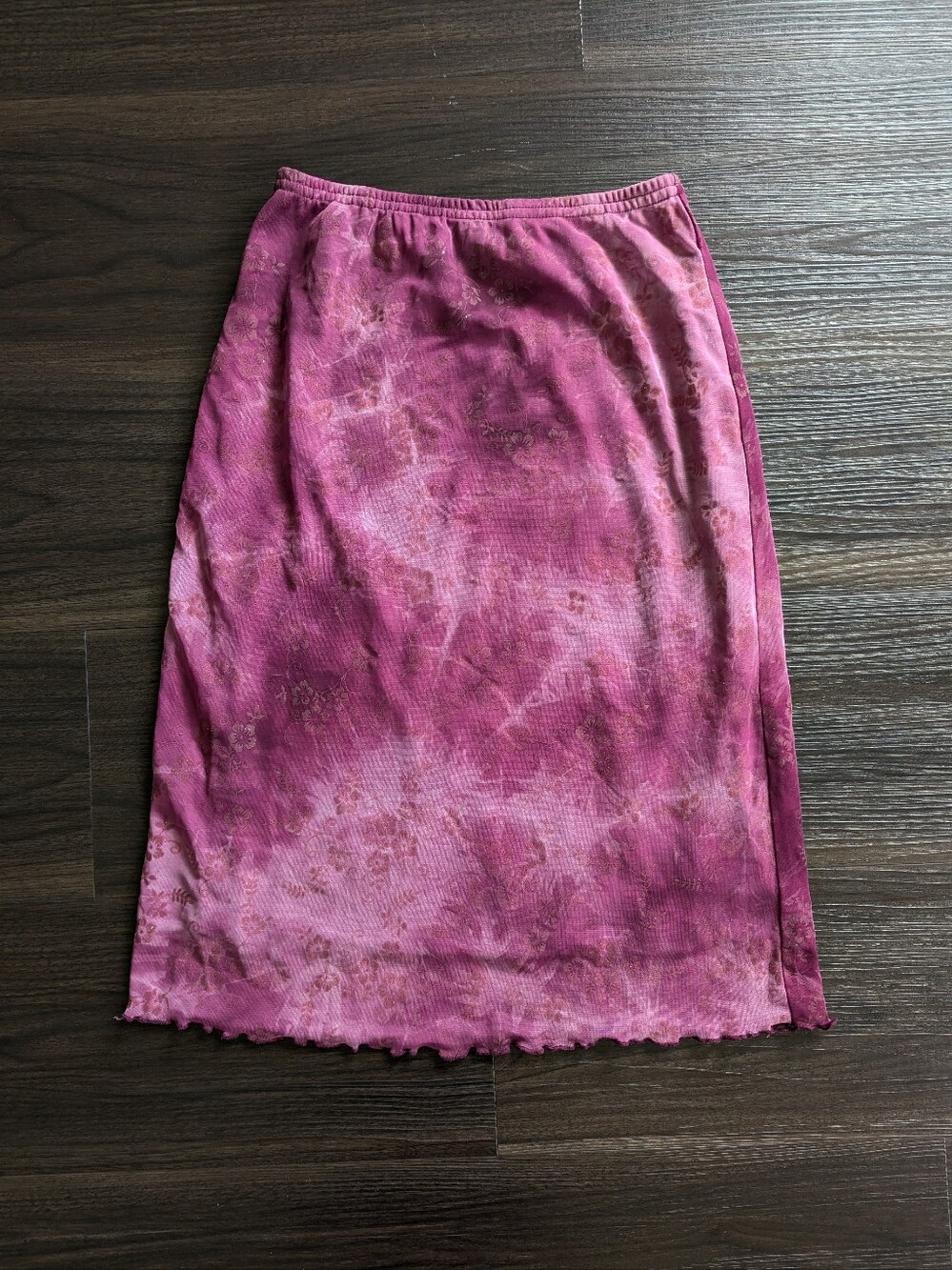 Cherokee Y2K Style Girls Large Tropical Glitter Print Skirt